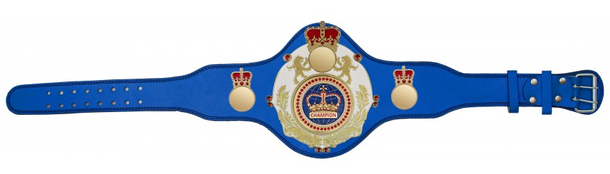 QUEENSBURY PLT LEATHER BLUE CHAMPION CROWN CHAMPIONSHIP BELT - PLTQUEEN/W/G/BLUEGEM - AVAILABLE IN 4 COLOURS QUEENSBURY PLT LEATHER BLUE CHAMPION CROWN CHAMPIONSHIP BELT - PLTQUEEN/W/G/BLUEGEM - AVAILABLE IN 4 COLOURS
